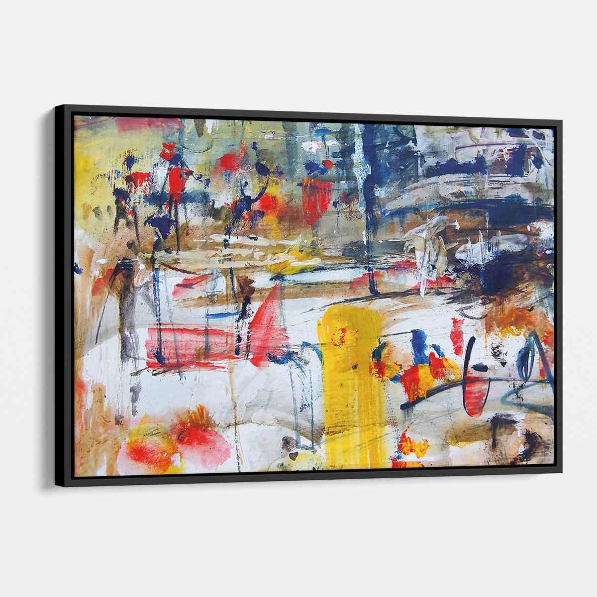 Vibrant Multi-Color Boat Wall Art Canvas Print 4369 - Nautical Home Decor for Living Room, Bedroom & Office