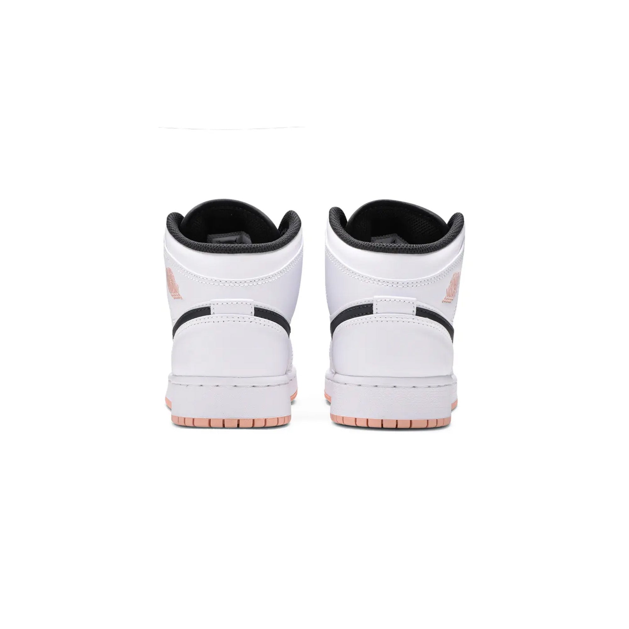 Air Jordan 1 Mid GS 'White Arctic Orange' - Kids Basketball Shoes for Boys & Girls - Comfortable Sneakers for School, Sports & Casual Wear