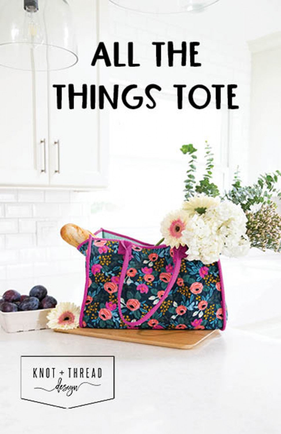 All the Things Tote Bag Pattern - DIY Sewing Tutorial for Stylish Reusable Shopping Bags & Beach Totes - Perfect for Groceries, Travel & Everyday Use