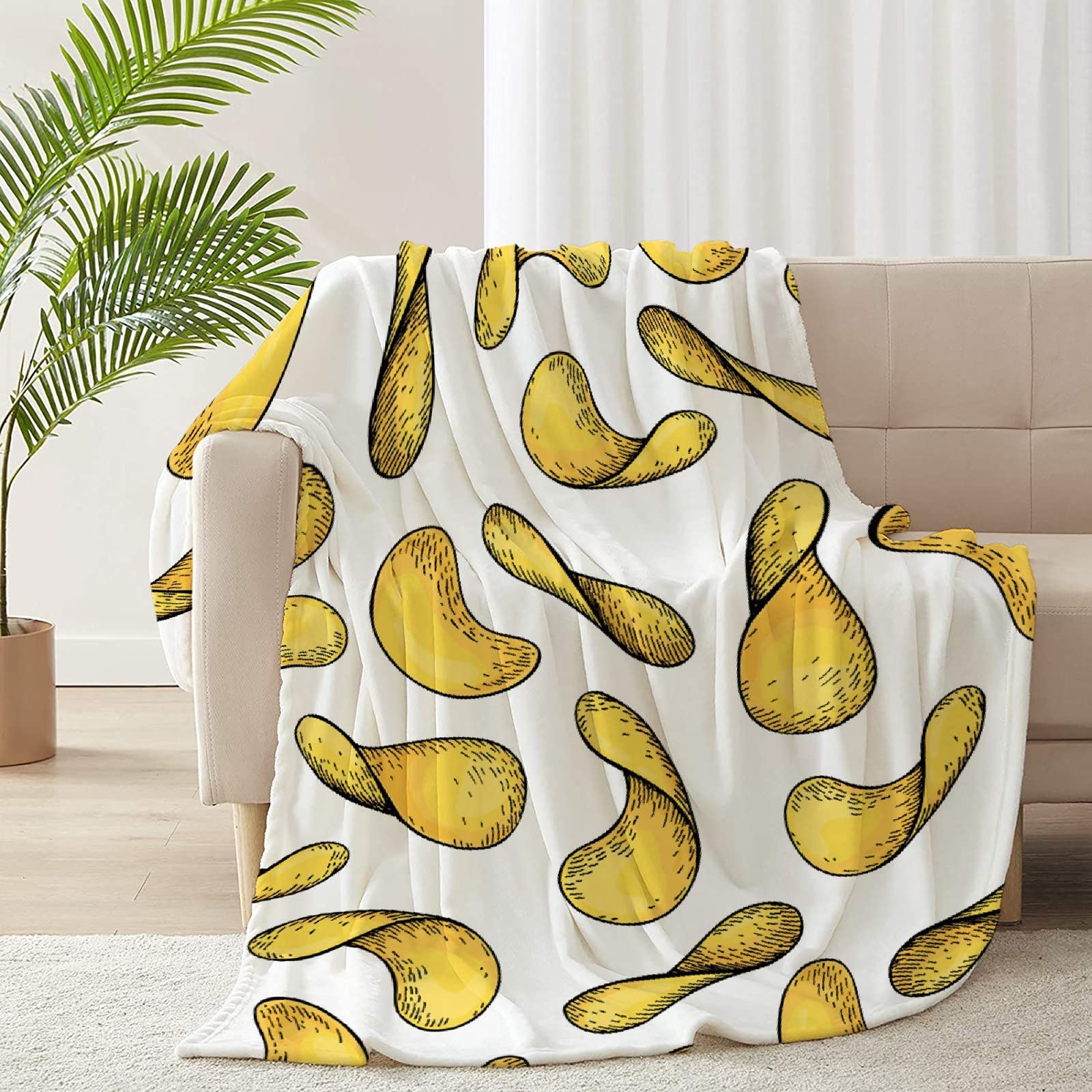 RICKYOUNG Soft Flannel Fleece Blanket - Lightweight Plush Microfiber Throw for Couch, Bed & Sofa - 120x90 Inches Oversized Cozy Blanket for Family, Movie Nights & Winter Warmth