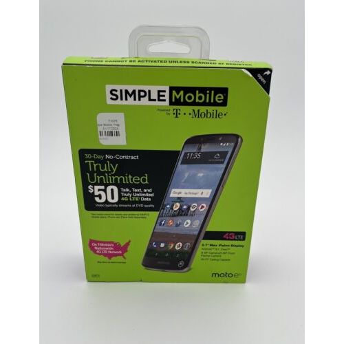 Motorola Moto E5 16GB Unlocked Smartphone - Gray (CDMA/GSM Compatible) for TracFone - Perfect for Travel, Business & Everyday Use