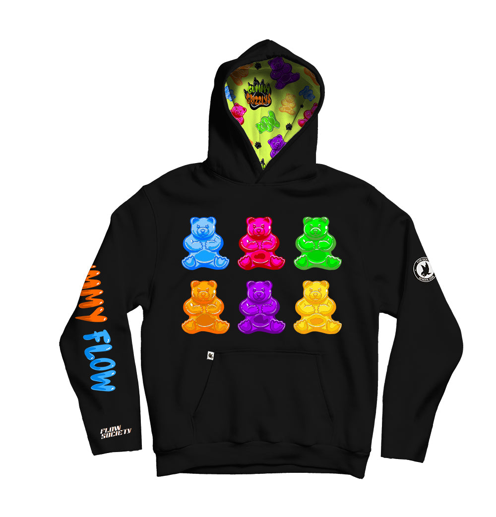Grizzly Gummy Bear Hoodie for Youth & Adults - Soft Unisex Pullover Sweatshirt - Perfect for Casual Wear, Outdoor Activities & Street Fashion