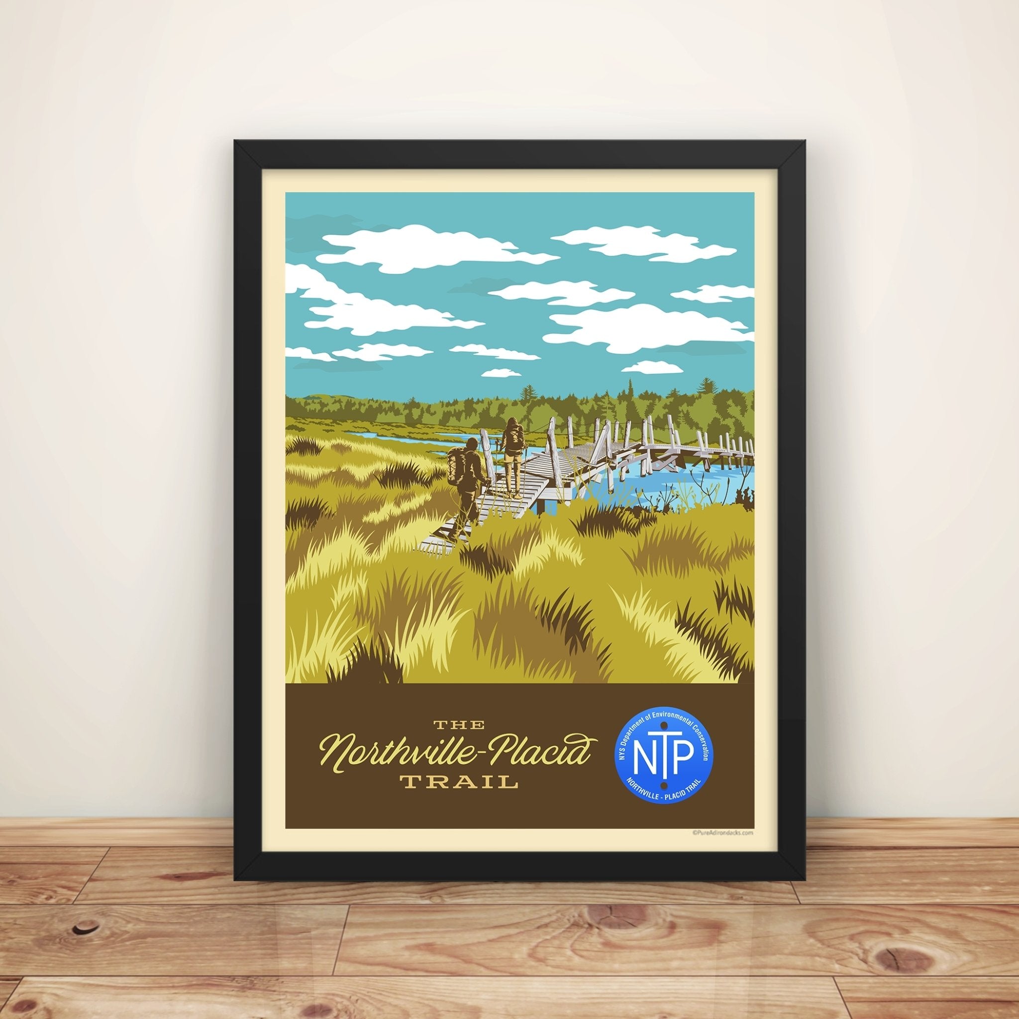 Northville Placid Trail Poster - Vintage Hiking Map Wall Art for Outdoor Enthusiasts - Perfect for Home, Office & Cabin Decor