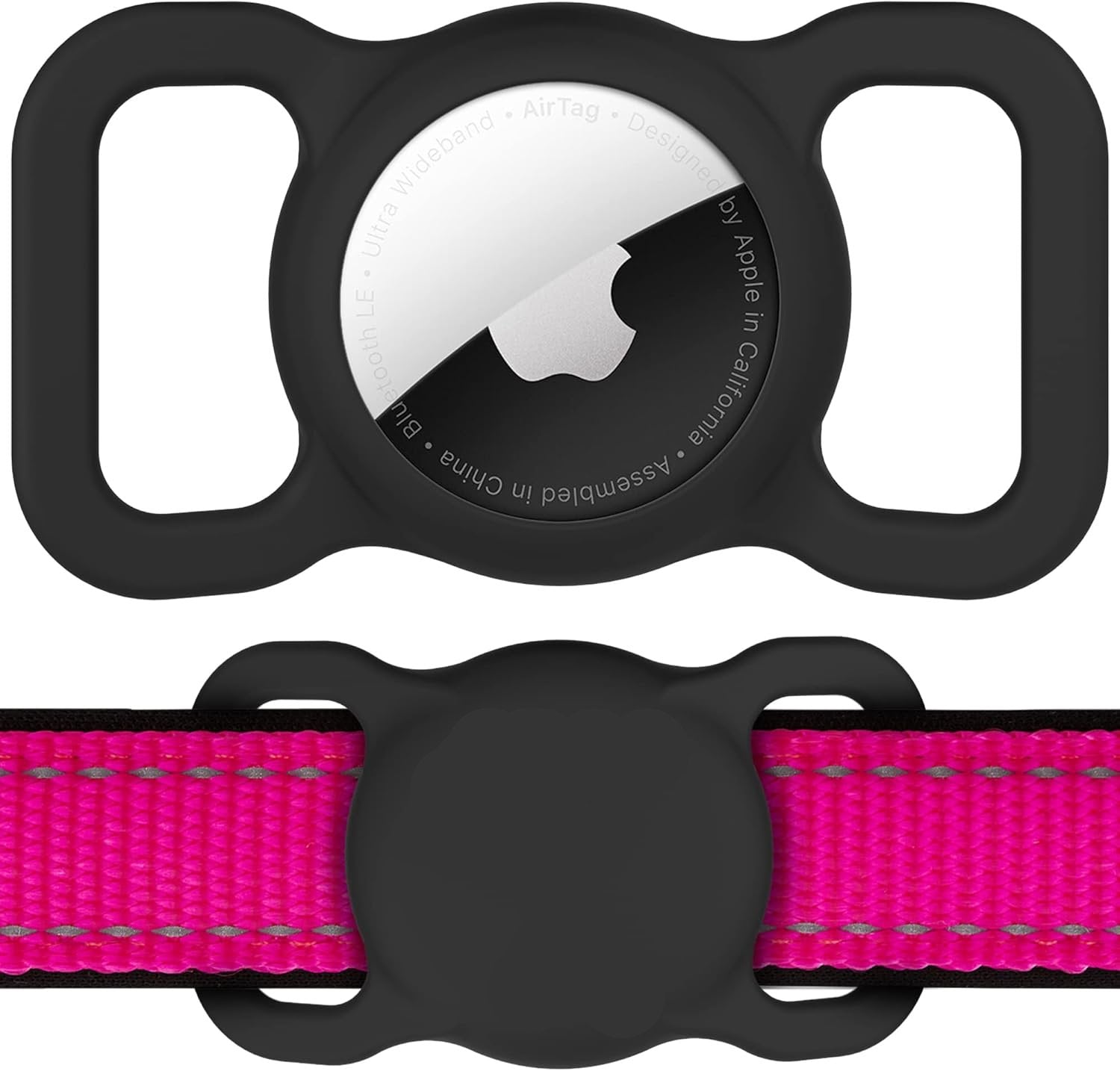 Apple AirTag Silicone Cover for Pets - Durable & Waterproof Collar Holder for Dogs & Cats - Perfect for Tracking & Safety
