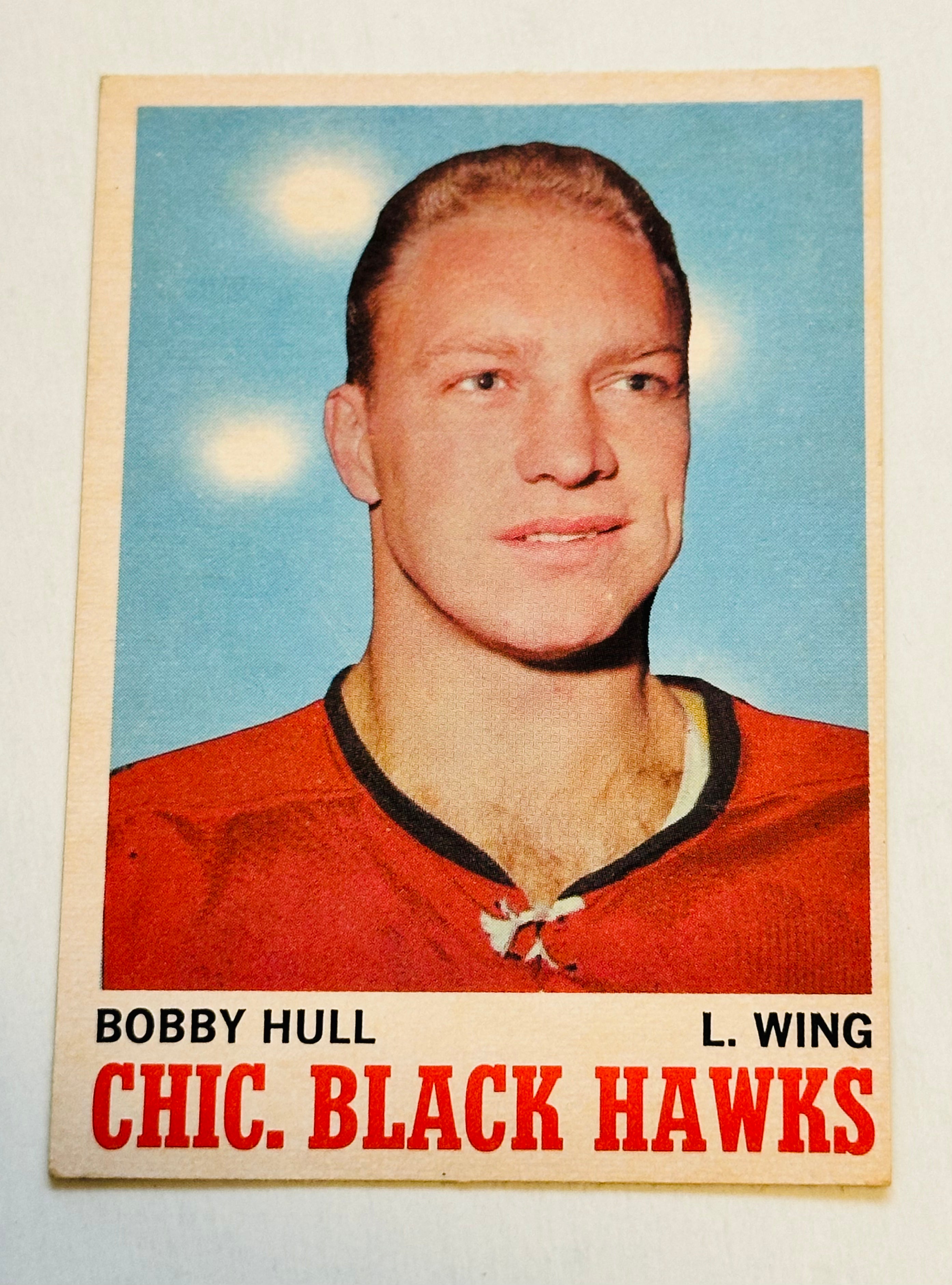 1970-71 Bobby Hull OPC Hockey Card - Excellent Condition - Vintage NHL Collectible for Fans & Memorabilia Enthusiasts