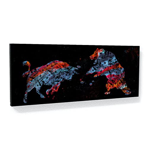 Bull Vs Bear Money Abstract