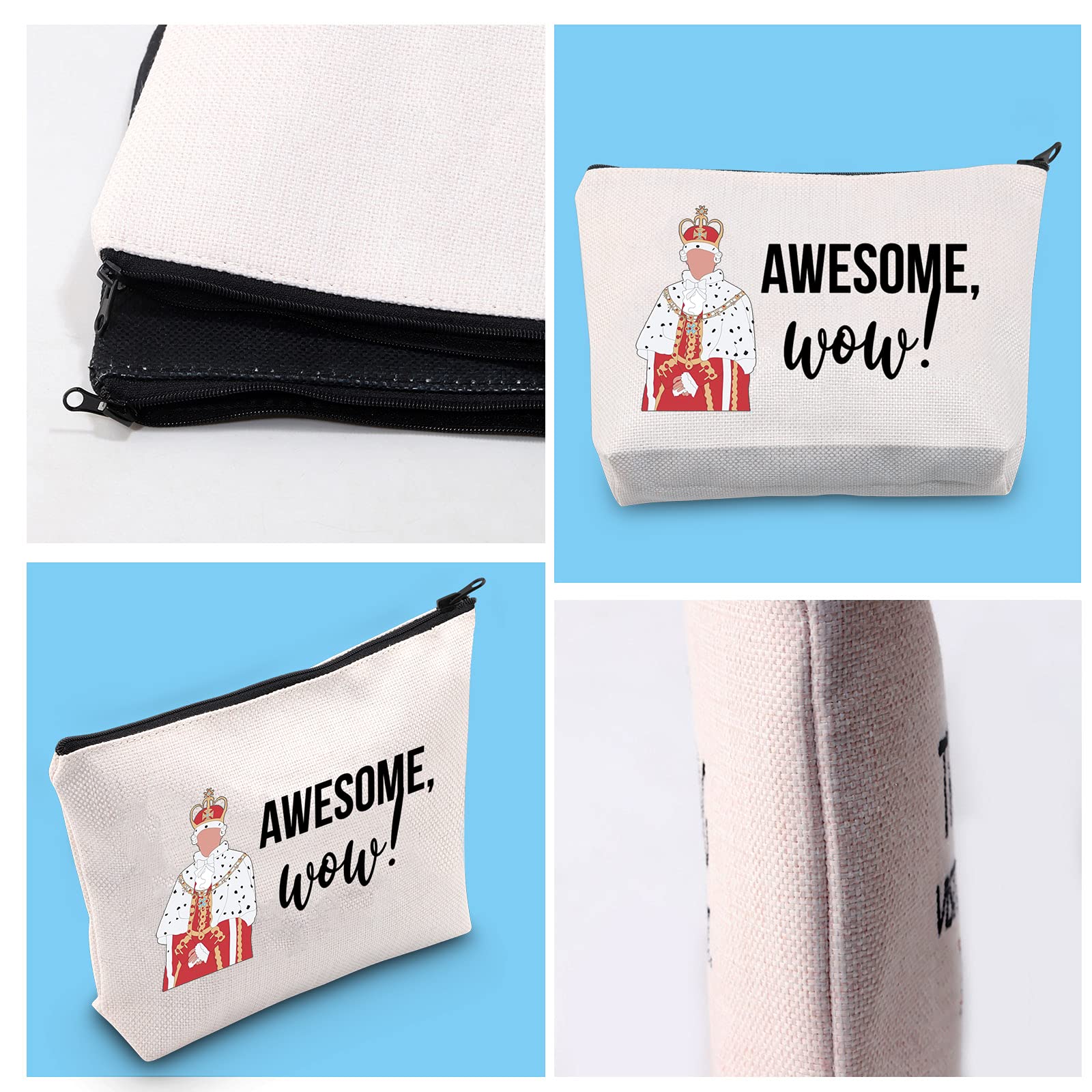 Hamilton Inspired King George III Pencil Case - Premium Zipper Pouch for School, Office & Makeup | Perfect Gift for Hamilton Fans | Durable & Stylish Storage Organizer