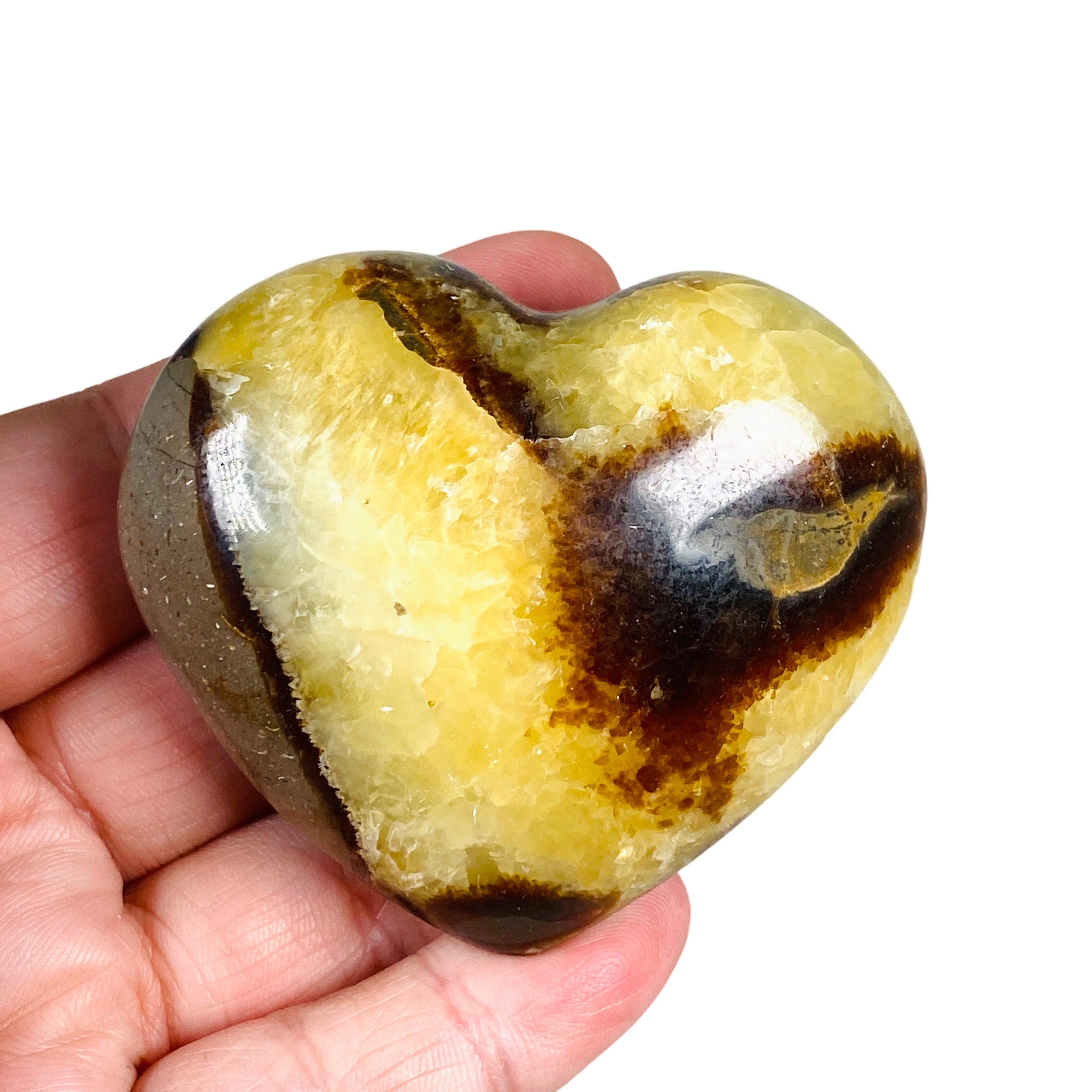 Septarian Jasper Heart SEJH 05 - Natural Stone Crystal for Meditation, Healing & Jewelry Making - Perfect for Home Decor, Spiritual Gifts & Energy Work