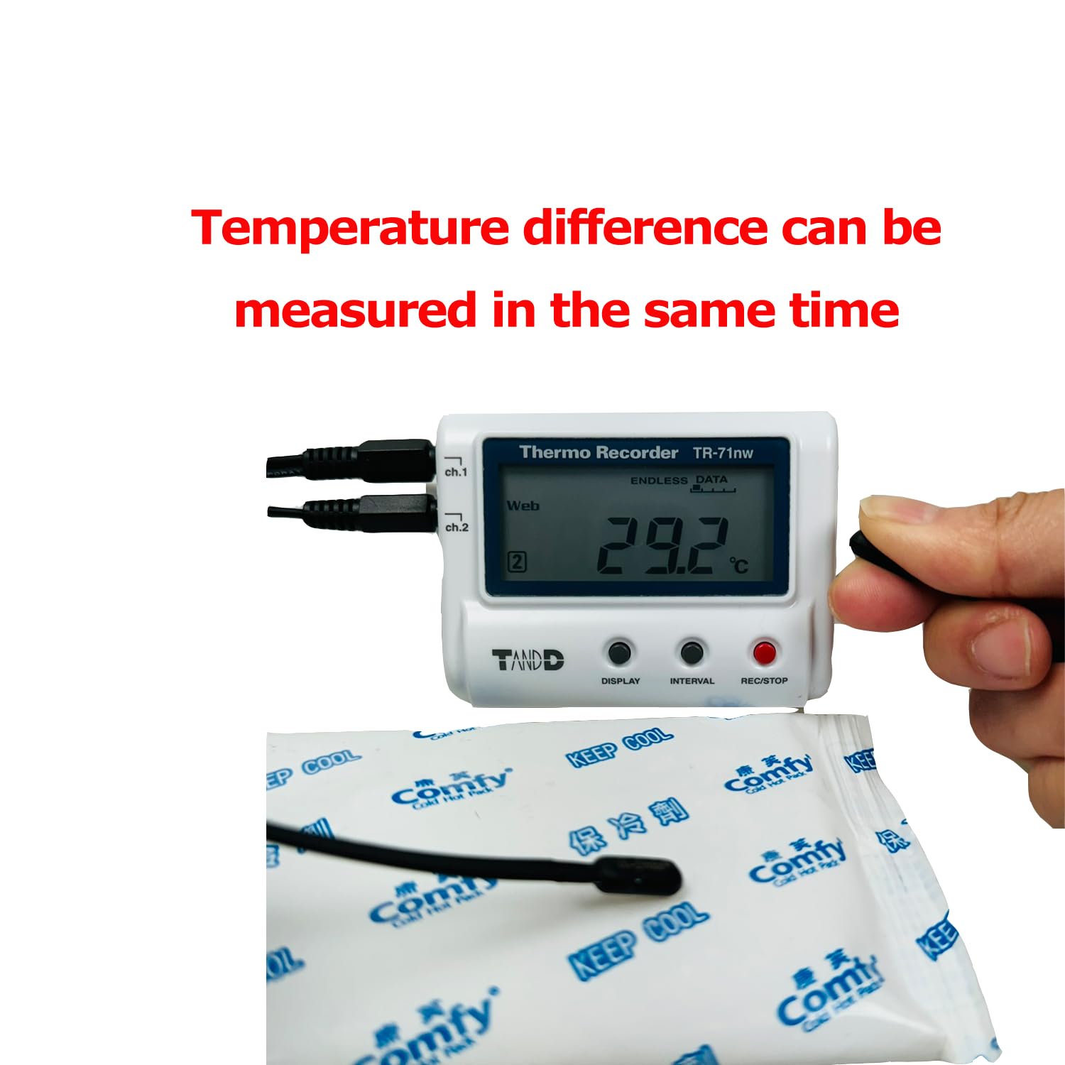 TandD TR-71nw Wired-LAN Temperature and Humidity Data Logger with Alarm - Remote Monitoring for Laboratories, Warehouses & Greenhouses