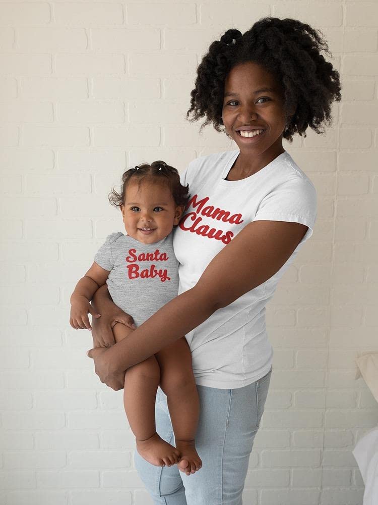 Santa Baby Bodysuit - Cute Christmas Outfit for Infants & Toddlers - SmartPrintsInk Designs - Perfect for Holiday Photos & Family Gatherings