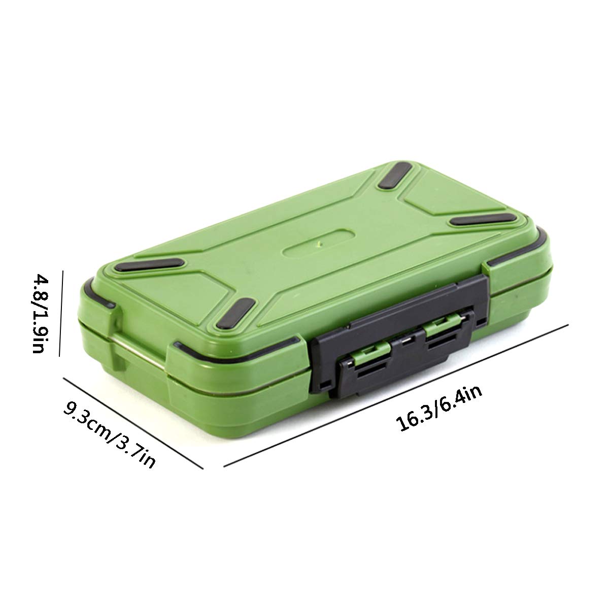 **Waterproof Adjustable 16-Cell Fishing Tackle Box with Dividers - Multifunctional Bait Storage for Lures, Hooks & Small Fishing Accessories (Green) - Perfect for Freshwater, Saltwater & Ice Fishing Trips**
