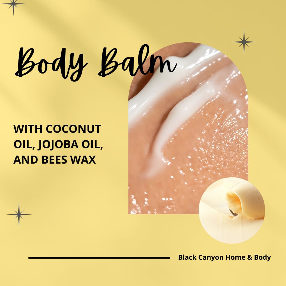Blood Orange Bergamot Body Balm with Jojoba Oil - 2 Pack for Dry Skin Care