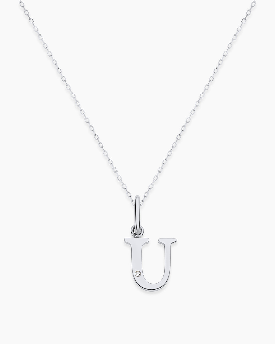 Vintage Diamond Alphabet Charm Necklace - Personalized Initial Pendant Jewelry for Women, Gift for Her, Birthday, Anniversary, Valentine's Day