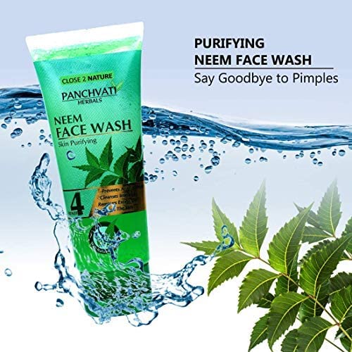 Panchvati Herbals Aloe Vera & Neem Face Wash Combo (60ml x 2) - Natural Cleansing for Acne & Glowing Skin - Perfect for Daily Skincare Routine