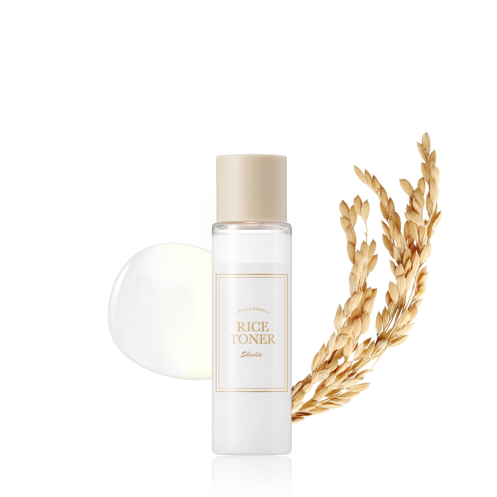 SKIVILA Rice Toner - 77.78% Rice Glow Essence with Niacinamide for Hydrating & Brightening Dry, Dull, Combination Skin | Milky Toner for Glowing Complexion | Perfect for Daily Skincare Routine & Nighttime Hydration - 100ml