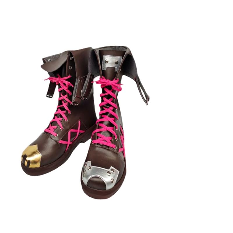 Arcane Jinx Cosplay Boots for Women - Anime Halloween Costume Shoes for Cosplay, Halloween Parties & Conventions