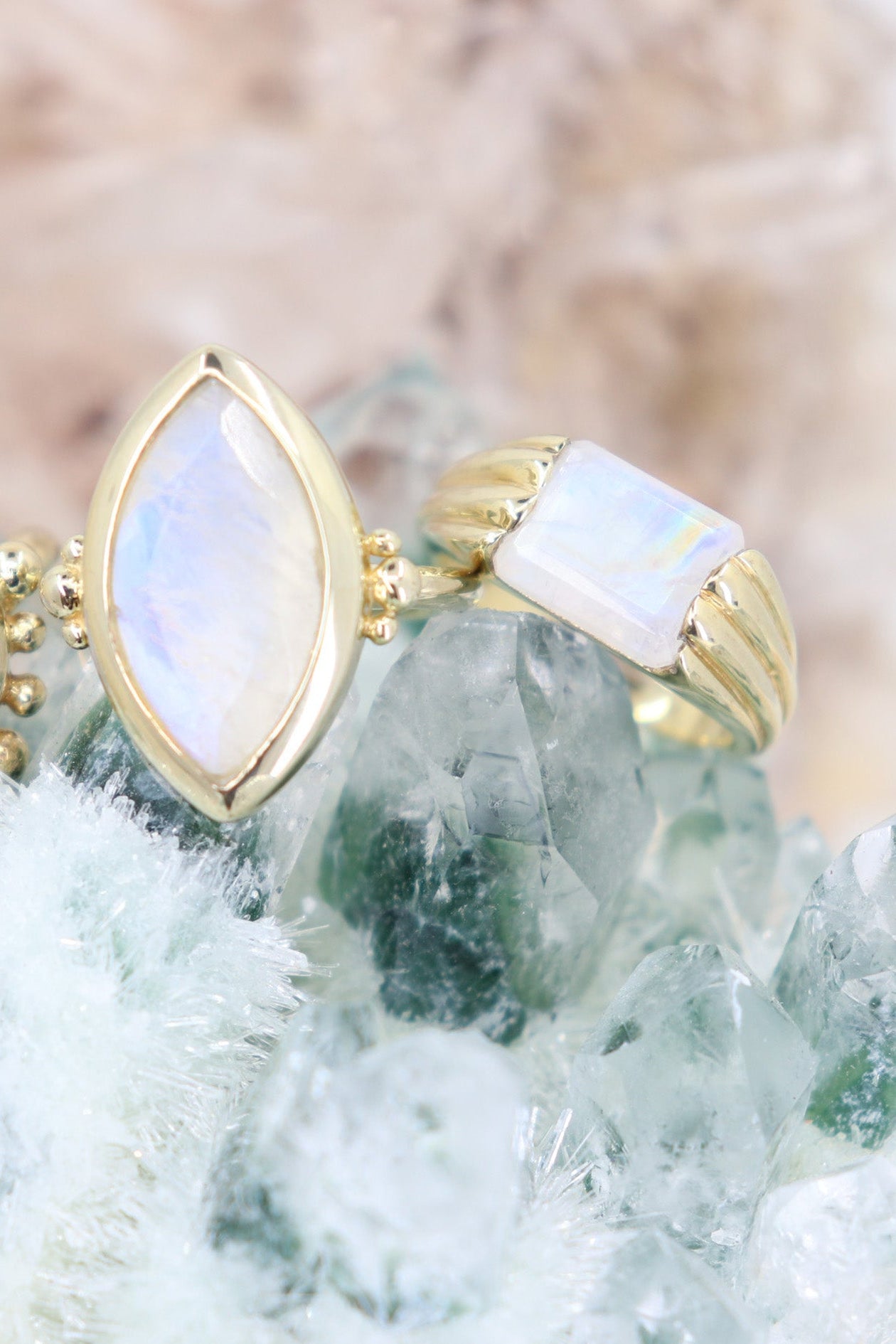 Alchemy Moonstone Gold Ring – Elegant 925 Sterling Silver Jewelry for Women, Perfect for Weddings, Parties & Everyday Wear