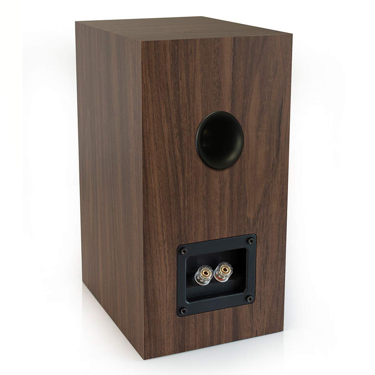 KLH Albany II 2-Way Bookshelf Speakers - Premium Studio Music & High Performance Home Theater | Hi-Res Surround Sound with Deep Bass Port | Detachable Magnetic Grille | European Walnut Finish (Pair) - Ideal for Living Room, Bedroom & Home Office