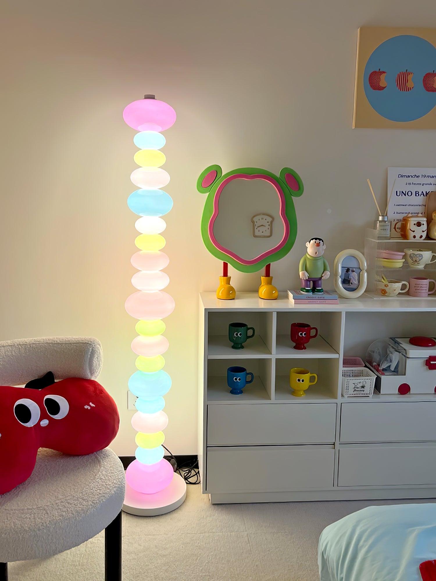Modern LED Candy Floor Lamp - Adjustable Brightness for Living Room, Bedroom & Office - Stylish Home Decor Lighting for Relaxation & Ambiance