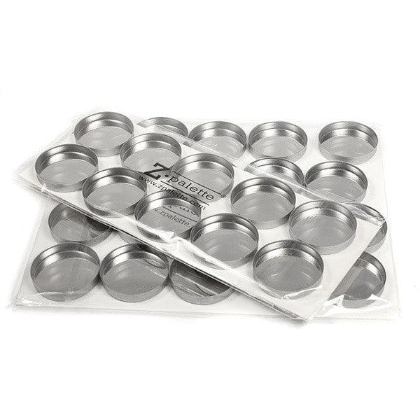 Z Palette Round Empty Metal Pans - Refillable Magnetic Eyeshadow & Makeup Palette for Professional Artists & DIY Beauty - Perfect for Travel, Home Use & Makeup Organization