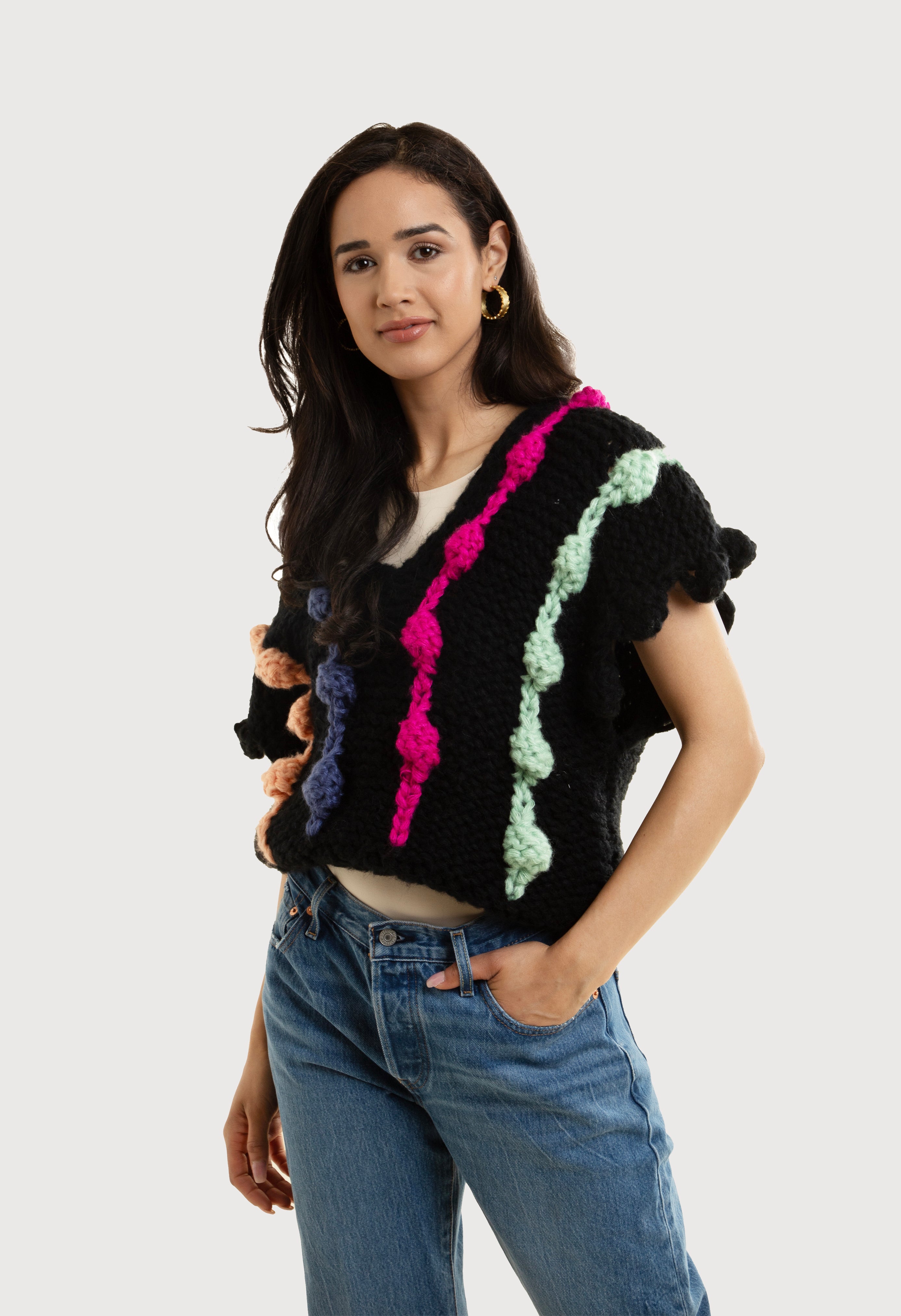 Chunky Knit Sweater Vest for Women - Oversized Cable Knit Cardigan - Cozy Winter Layering Piece for Casual Outfits & Office Wear