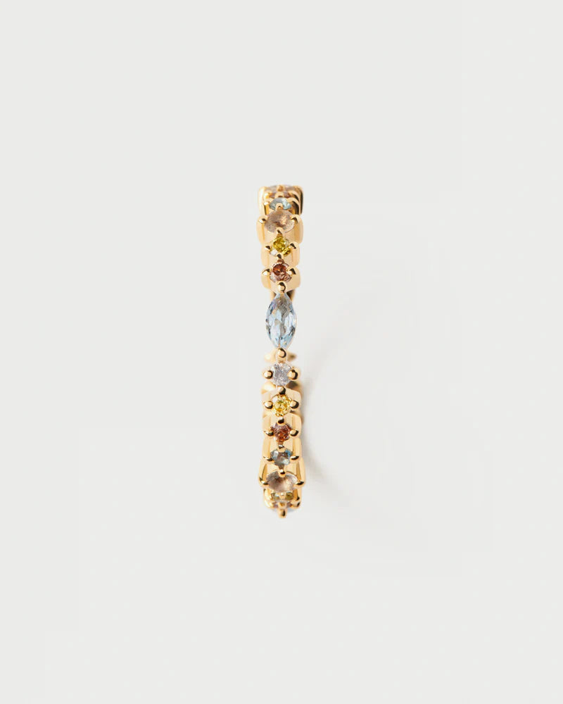 PDPAOLA Lotus AN01 C80 10 Women's Anello Ring - Elegant Gold-Plated Jewelry for Everyday Wear & Special Occasions
