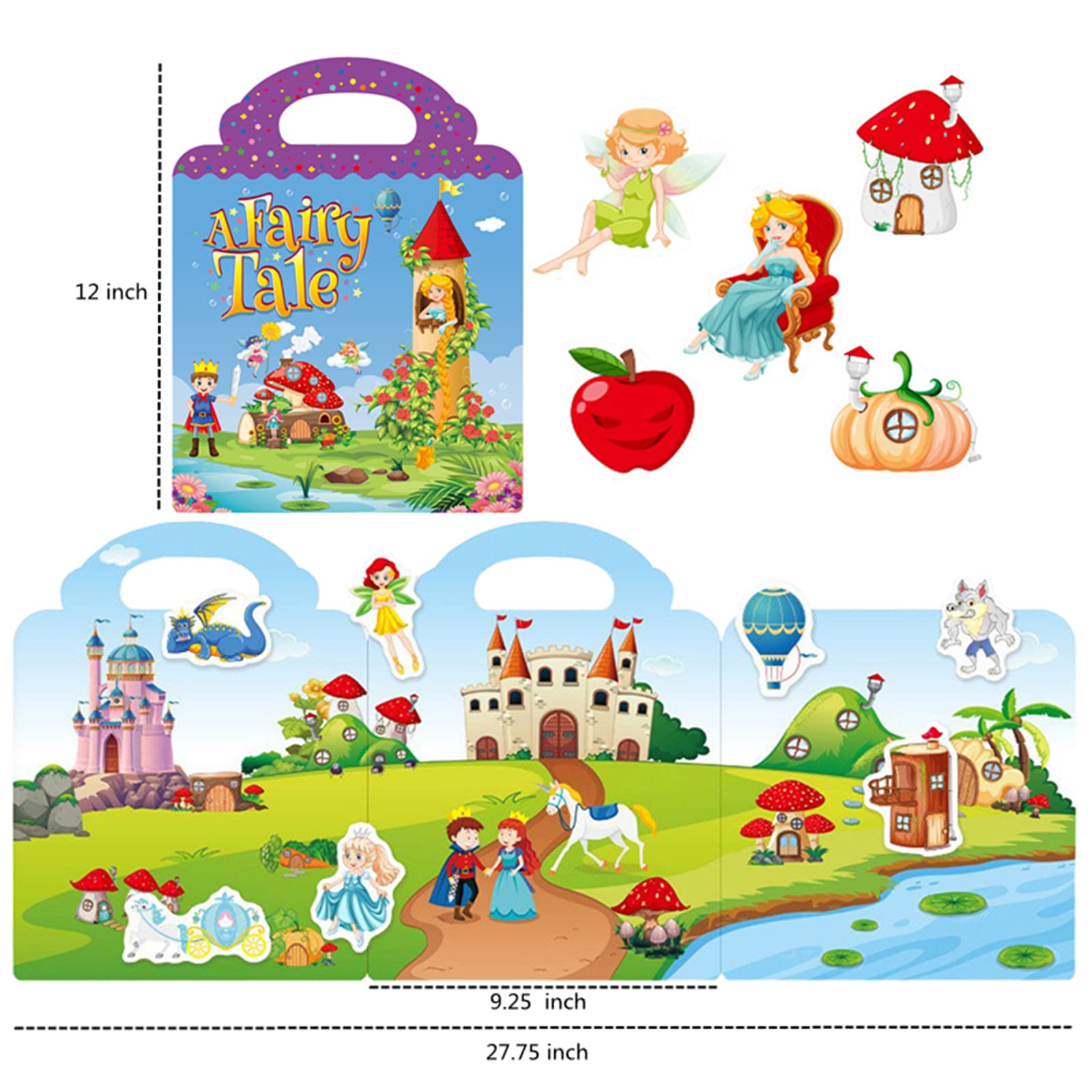 Princess Sticker Book for Kids - Reusable Activity for Birthday Party