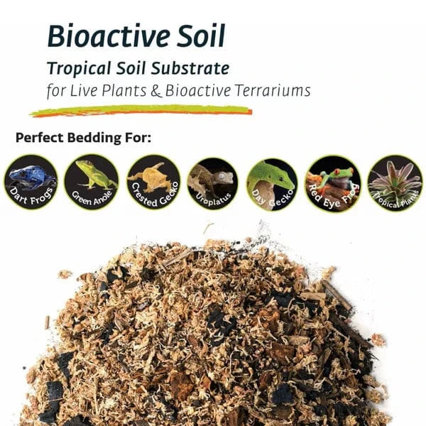 Premium Galápagos Bioactive Soil - Natural Terrarium Substrate for Reptiles & Amphibians | Ideal for Bioactive Vivariums, Plant Growth & Humidity Control