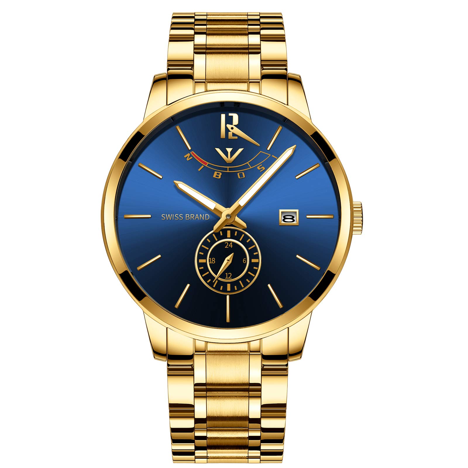 NIBOSI Men's Chronograph Dress Watch - Analog Quartz Business Watch with Date Display for Men - Perfect for Office, Formal Events & Everyday Wear