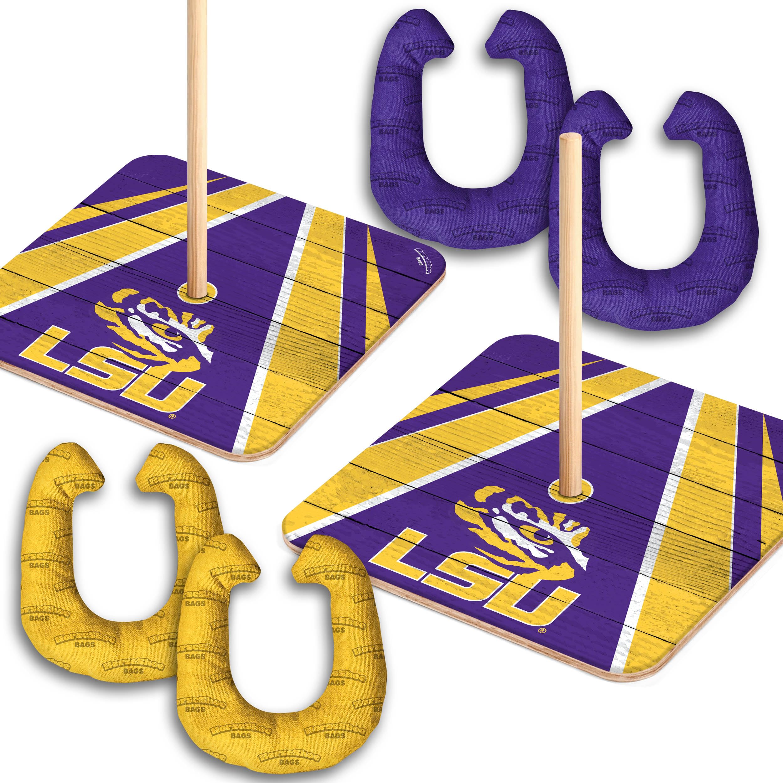 YouTheFan NCAA LSU Tigers Horseshoe Bags - Durable Team Spirit Tote for LSU Fans - Perfect for Game Day, Tailgating & School Events