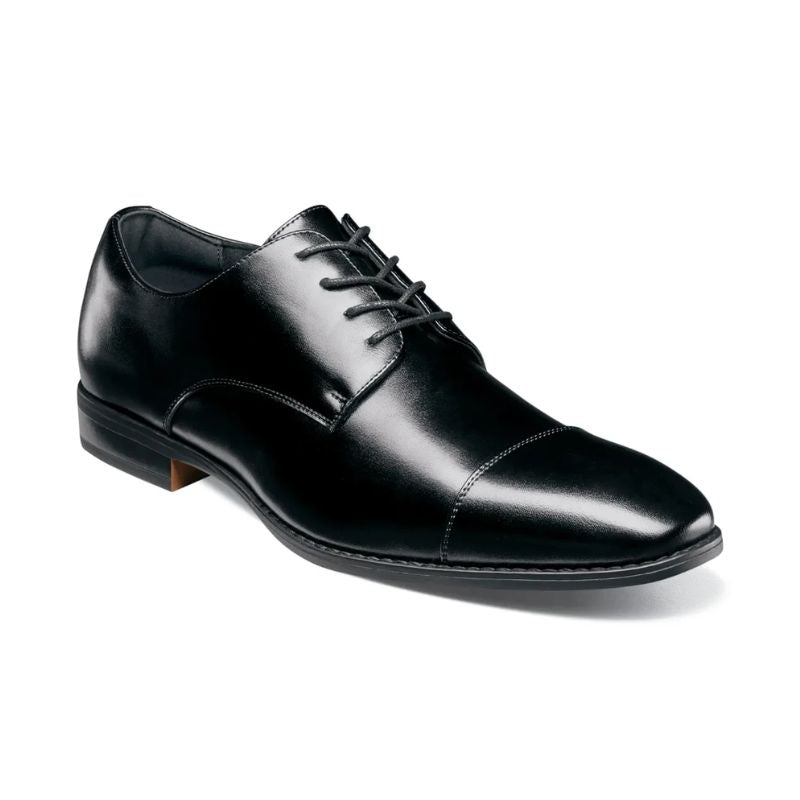 Men's Nelson Cap Toe Lace-Up Dress Shoes - Classic Oxford Business Formal Shoes for Office, Wedding & Special Occasions