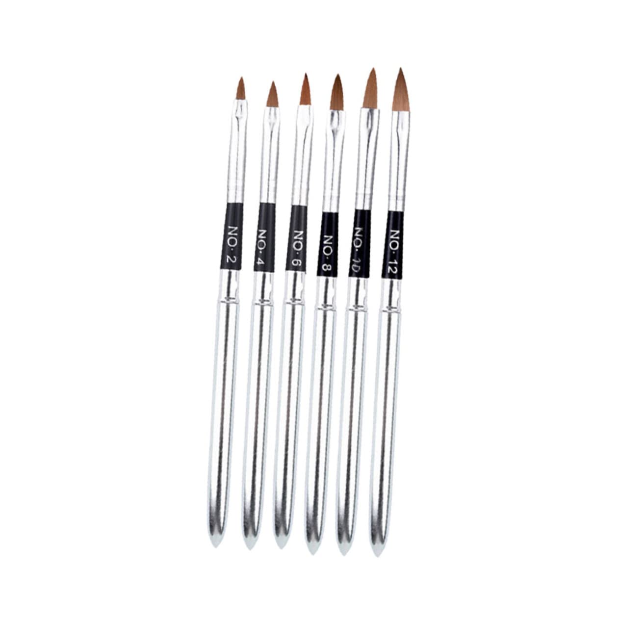 FOMIYES 6-Piece Acrylic Nail Art Kit with Paint Pen, Nail Brushes & Crystal Pen - Professional Manicure Tools for Salon & Home Nail Design