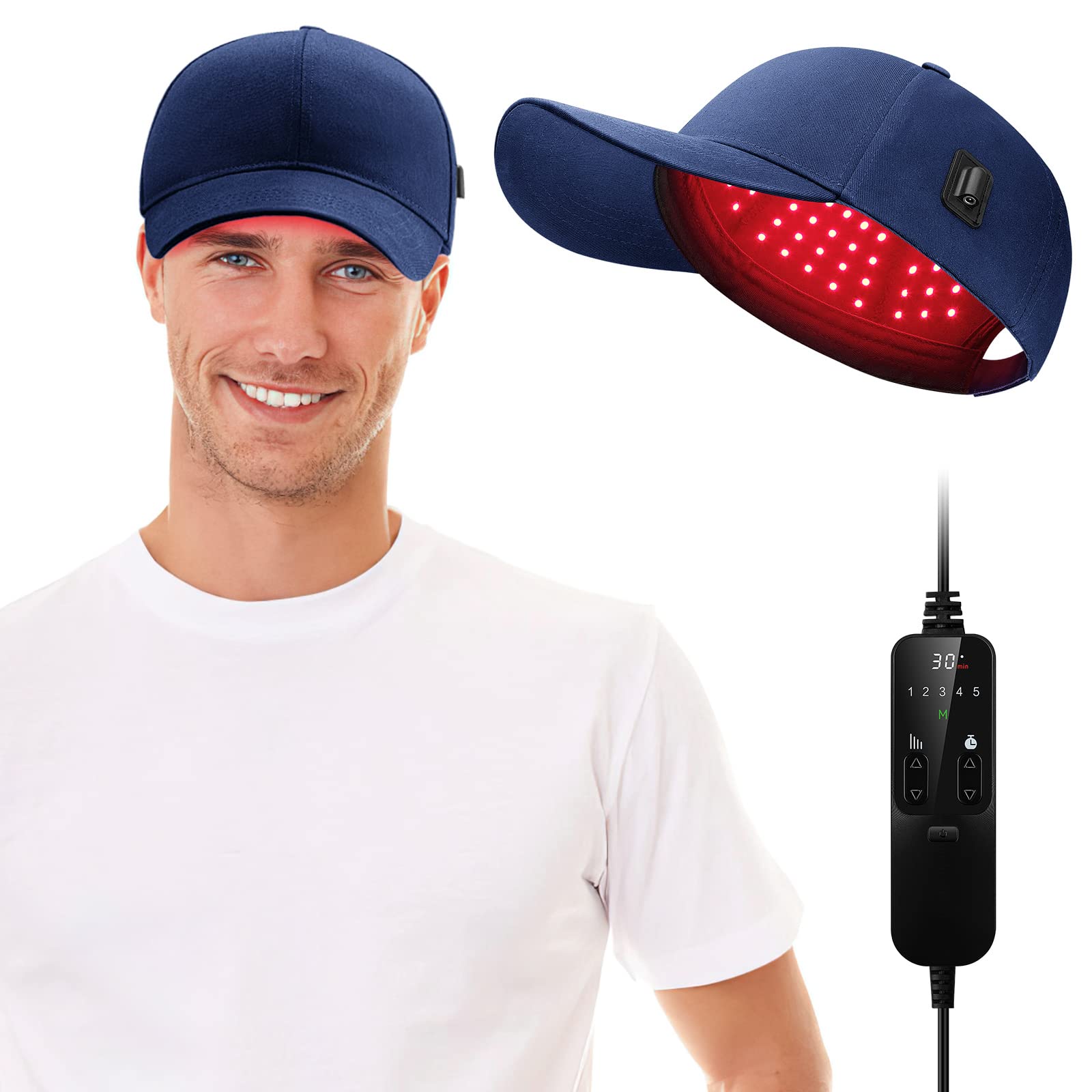 Laser Hair Growth Cap for Women & Men - FDA Cleared Hair Regrowth Therapy Device - At-Home Hair Loss Treatment for Thinning Hair - Perfect for Home Use & Salon Treatments