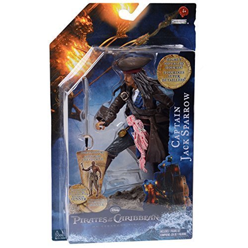 Pirates of the Caribbean On Stranger Tides 6-Inch Captain Jack Sparrow Action Figure - Collectible Movie Toy for Display & Play