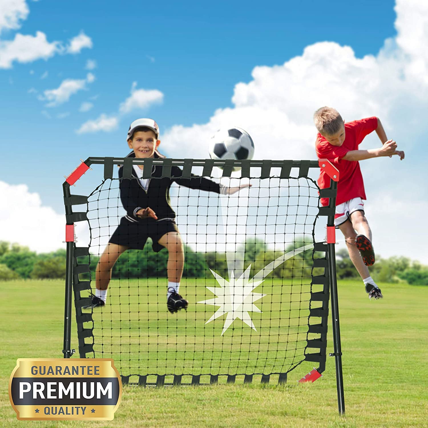 Best Soccer Return Training Equipment for Kids & Adults - Heavy-Duty Kickback Football Trainer for All Ages | Perfect for Backyard Practice, Team Drills & Solo Training