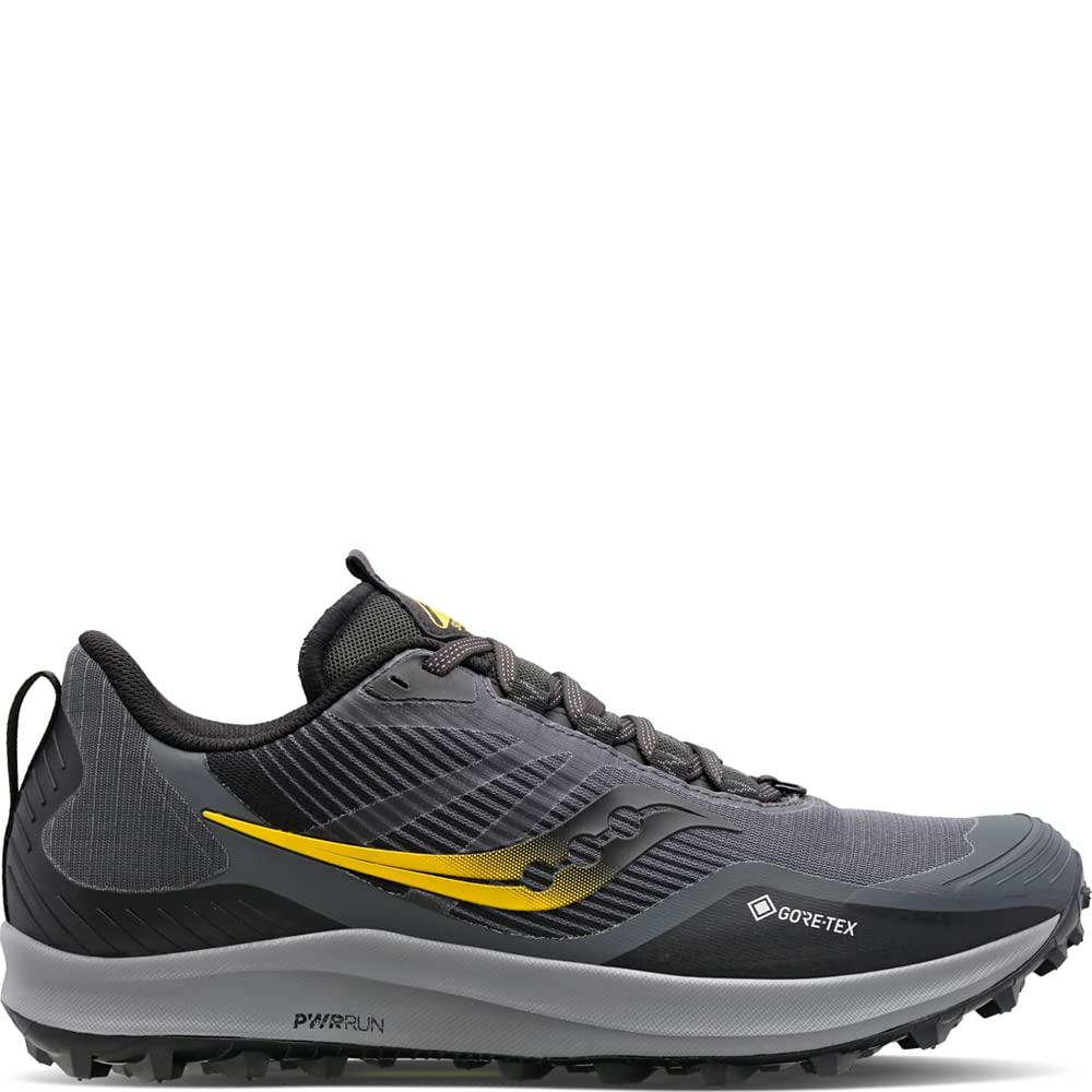 Saucony Men's Peregrine 12 Gore-Tex Waterproof Trail Running Shoes - Lightweight Hiking & Outdoor Adventure Footwear for Men