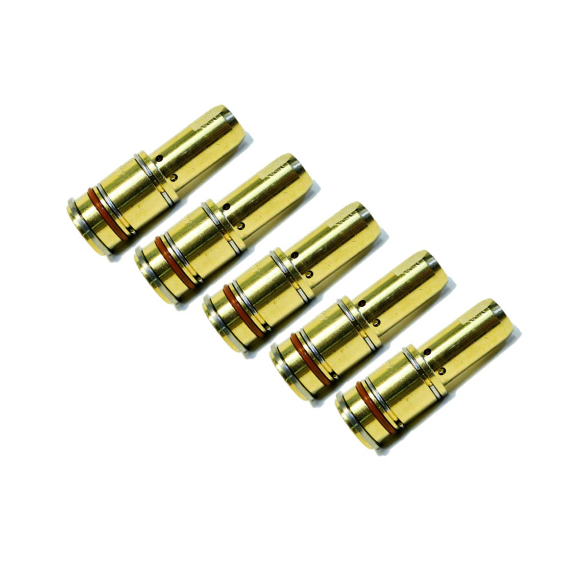WeldingCity 5-Pack Gas Diffuser 4635 Elliptical Consumables for 400-600A Bernard Q & S Series MIG Welding Guns - Perfect for Heavy-Duty Metal Fabrication and Industrial Welding Projects