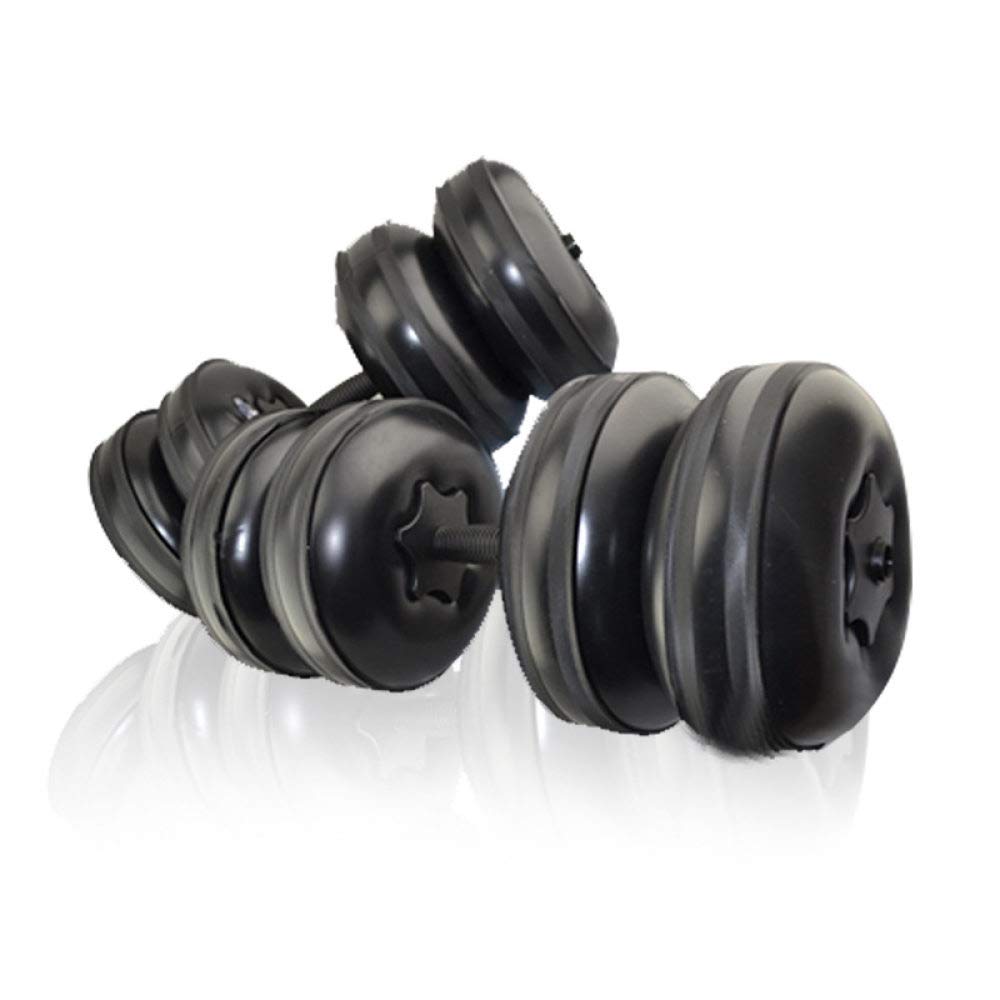 Adjustable Water-Filled Dumbbell Set 16-25KG (35-55LB) for Home Gym, Strength Training & Arm Workouts - Portable Fitness Equipment with Easy Water Injection System