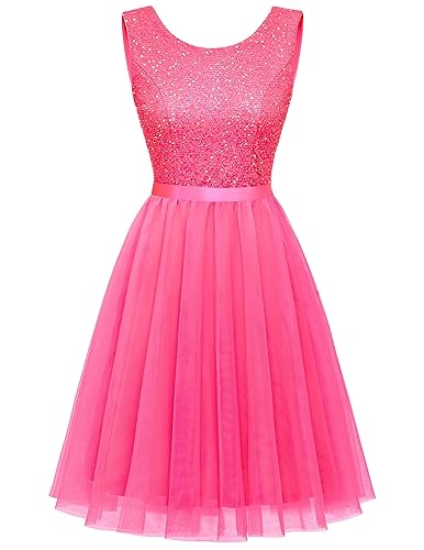 Tulle Sequin Hot Pink