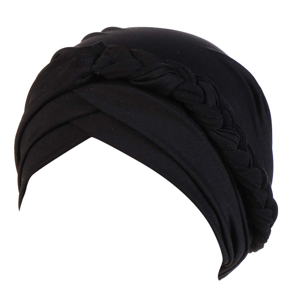 African Turban Head Wrap for Women – Pre-Tied Braided Headscarf in Solid Colors | Perfect for Protective Styling, Hair Cover & Fashion Accessories