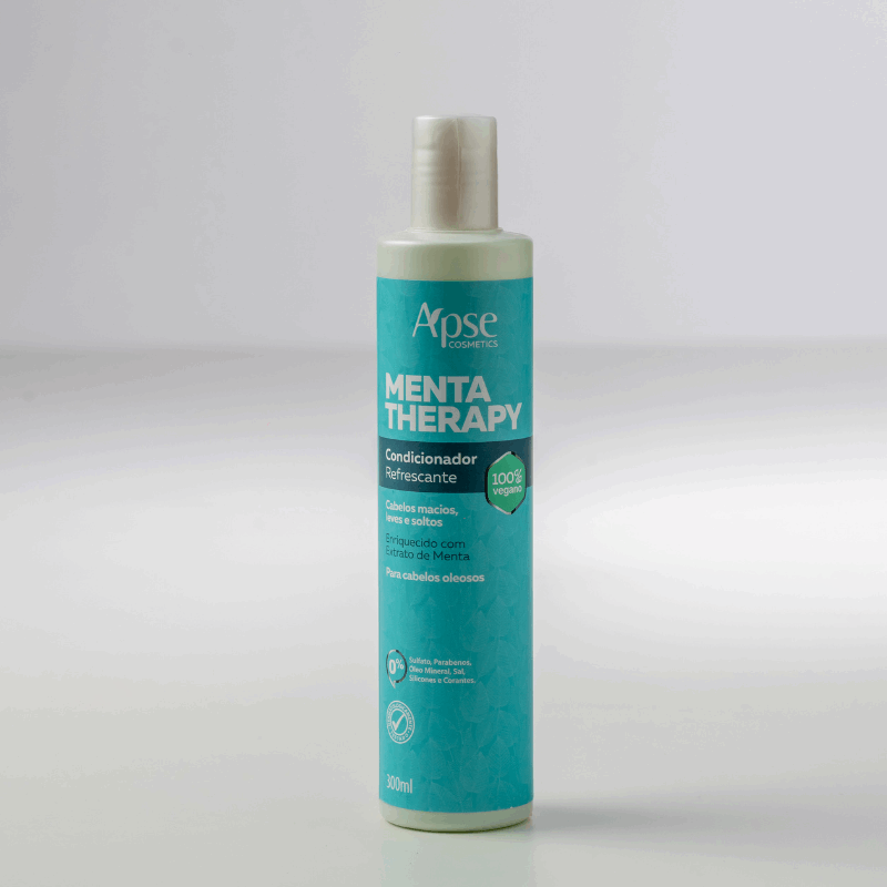 Apse Cosmetics Refreshing Mint Therapy Conditioner - 10.14 fl oz for Dry & Damaged Hair - Hydrating & Soothing Scalp Care - Perfect for Daily Use & Post-Color Treatment