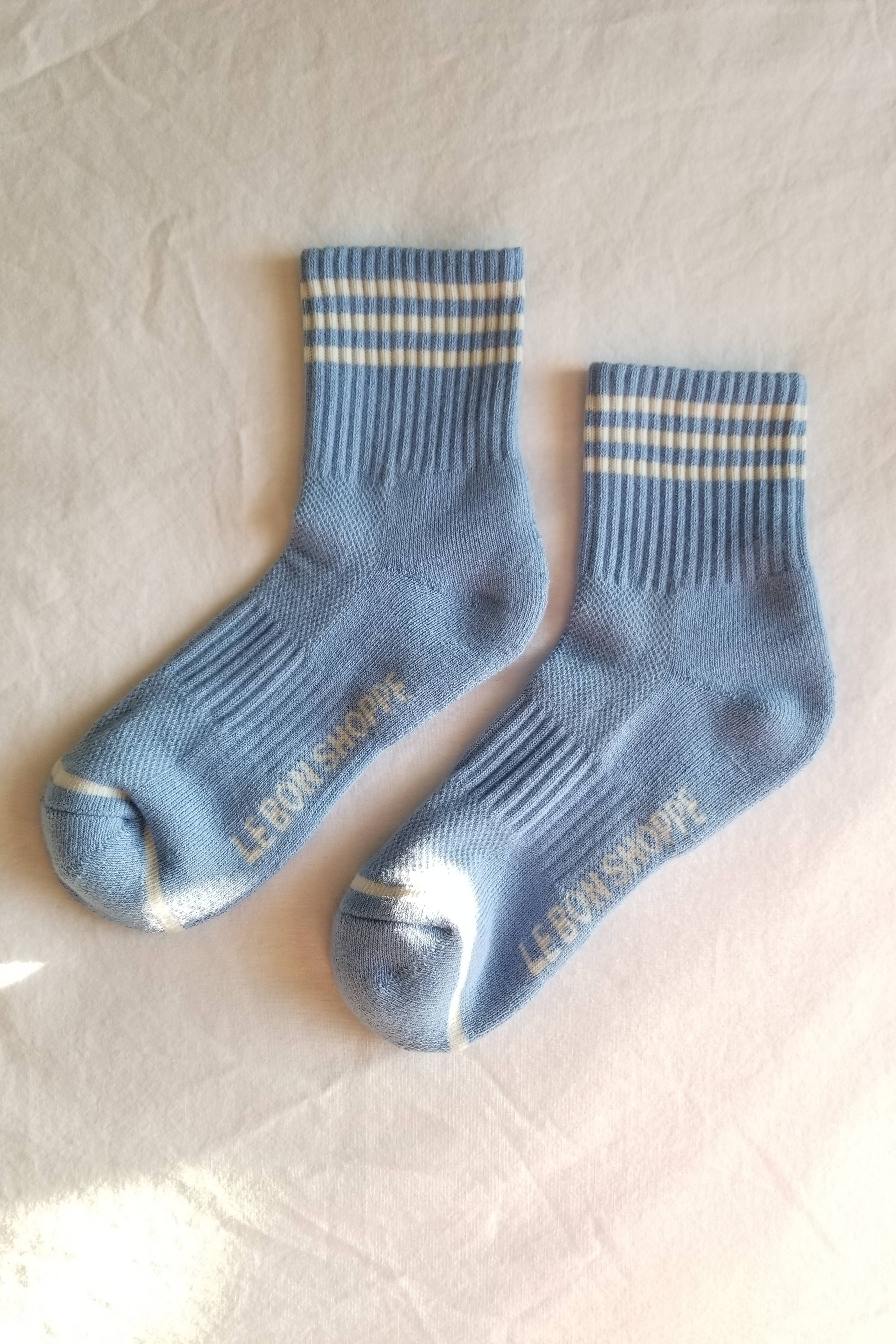 Parisian Blue Girlfriend Socks - Soft & Comfortable Couple Socks for Women & Men | Perfect Gift for Valentine's Day, Anniversary & Romantic Getaways