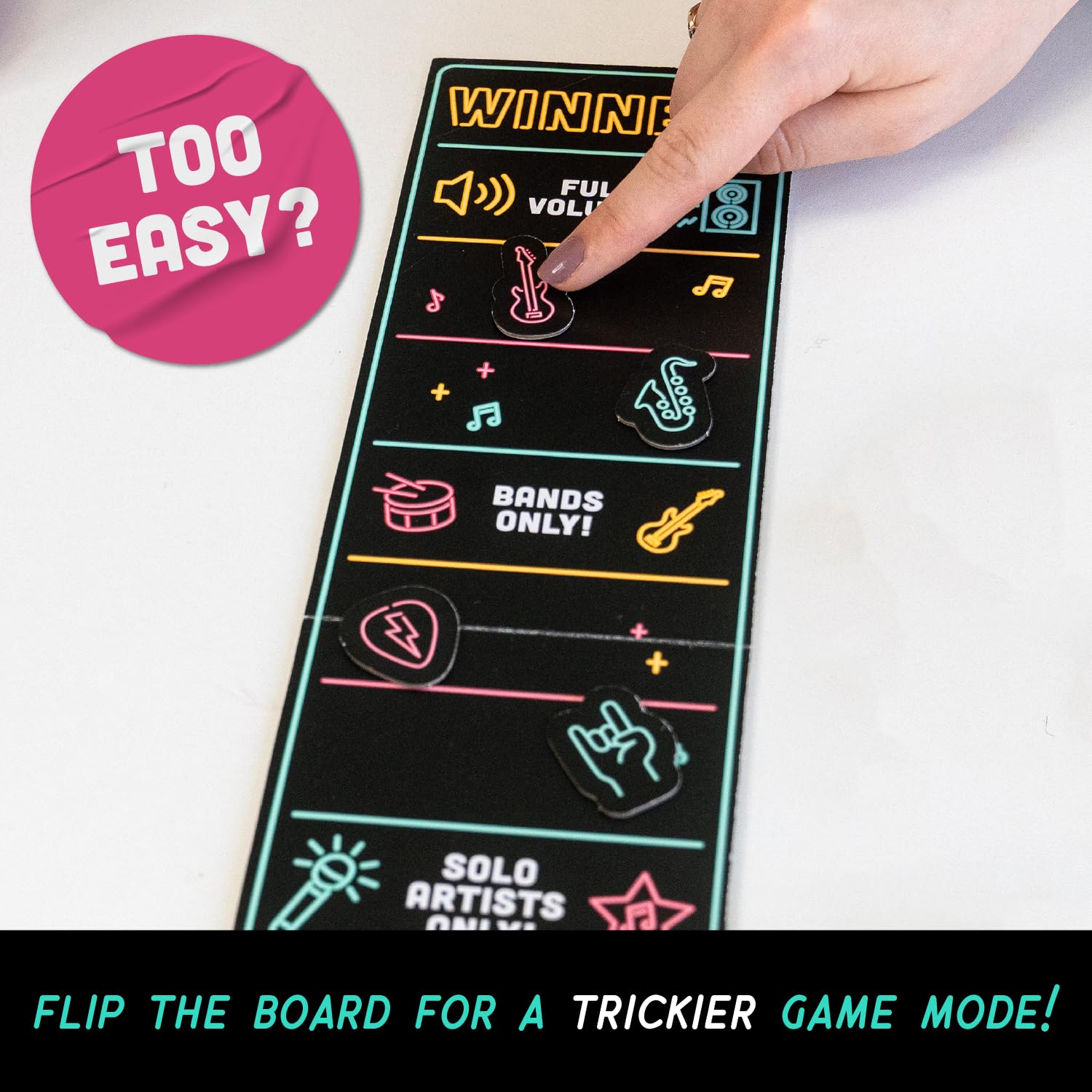 Lucky Egg Official Grab The Mic - Family Karaoke Board Game for 2-10 Players Ages 8+ | 250 Lyrics (125 Cards) | Fun Party Game for Bad Singers | Perfect for Game Nights, Birthday Parties & Kids Gifts | Great for Family Gatherings & Holiday Celebrations