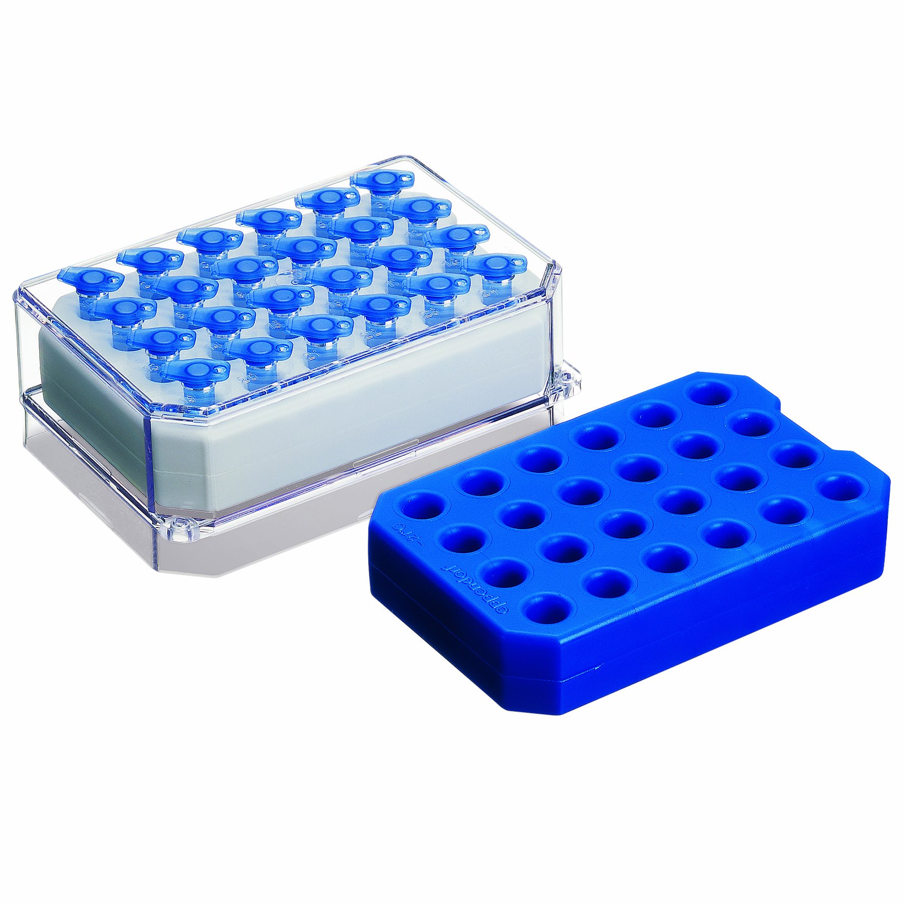 Eppendorf 022510541 Pink Polycarbonate PCR Cooler - Iceless Cold Pack for 96 Well PCR Plates, Strips & Tubes | Lab Sample Storage & Transport | Ideal for PCR Experiments, DNA/RNA Analysis & Molecular Biology Research