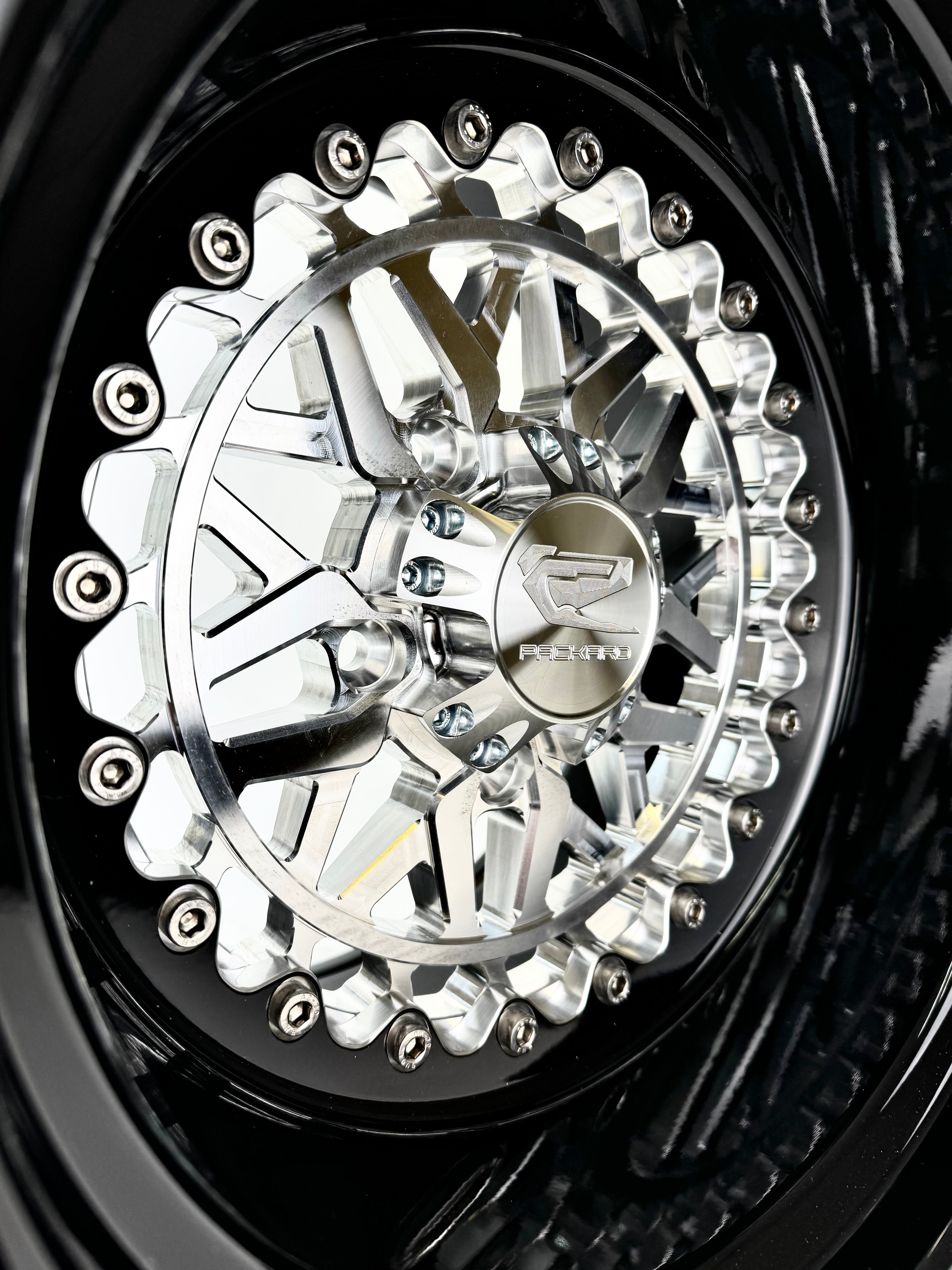 Apollo FF Forged Silver RZR PRO R 5X4.5 Wheels - High-Performance Off-Road Rims for UTVs & Side-by-Sides - Perfect for Trail Riding, Mudding & Desert Racing