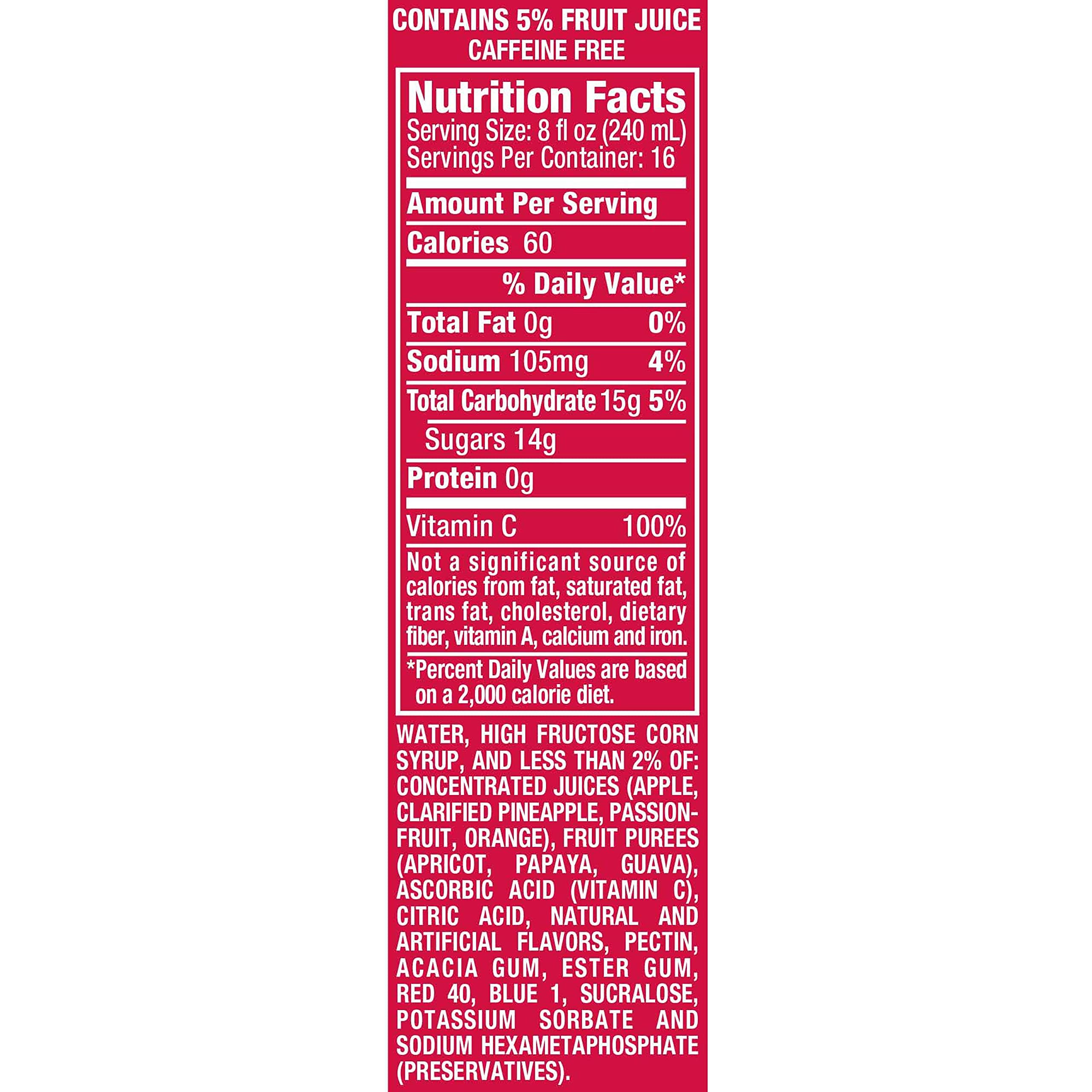Hawaiian Punch Fruit Juicy Red Drink - 1 Gallon (128 Fl Oz) Bottle - Tropical Fruit Flavor for Parties, BBQs & Family Gatherings