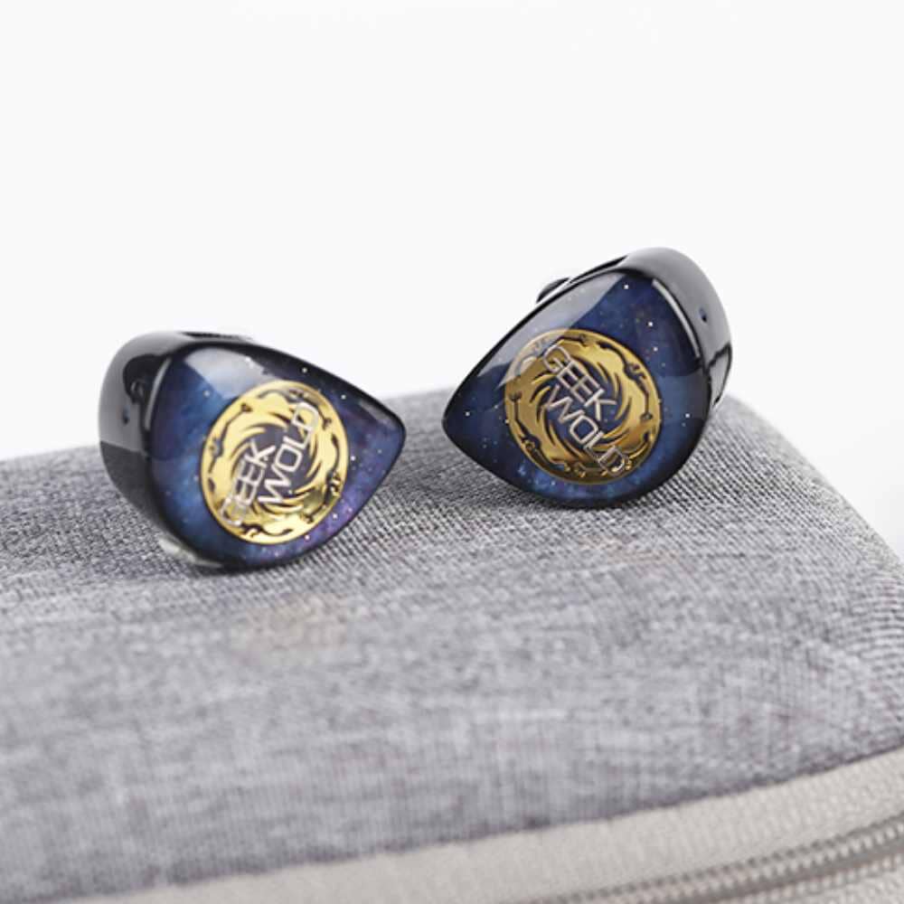Geek Word GK300 Hybrid Driver In-Ear Earphones - 1DD + 8BA + 1 Planar + 2EST for Audiophiles | Perfect for Gaming, Music Production & Travel
