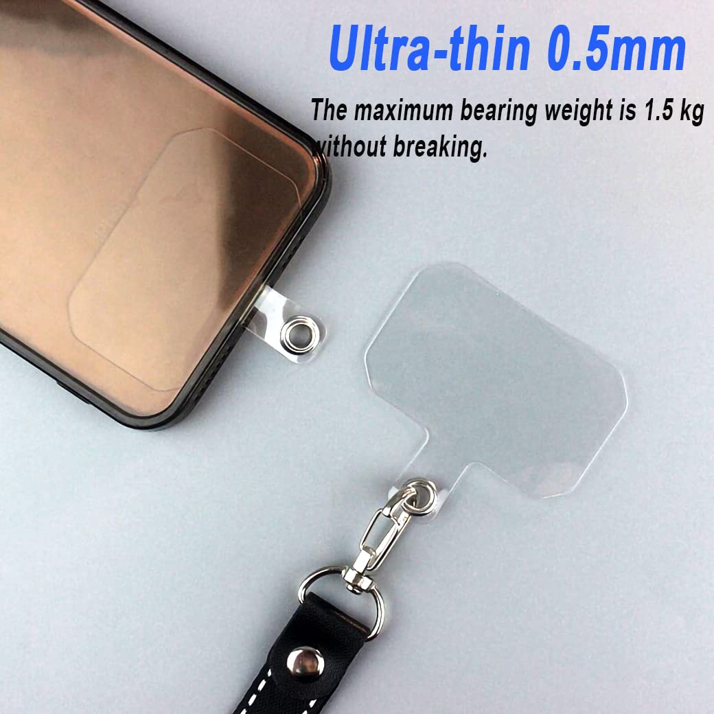 4 Pack Phone Lanyards with Stickers - Adjustable Strap for Smartphones - Home & Office Use