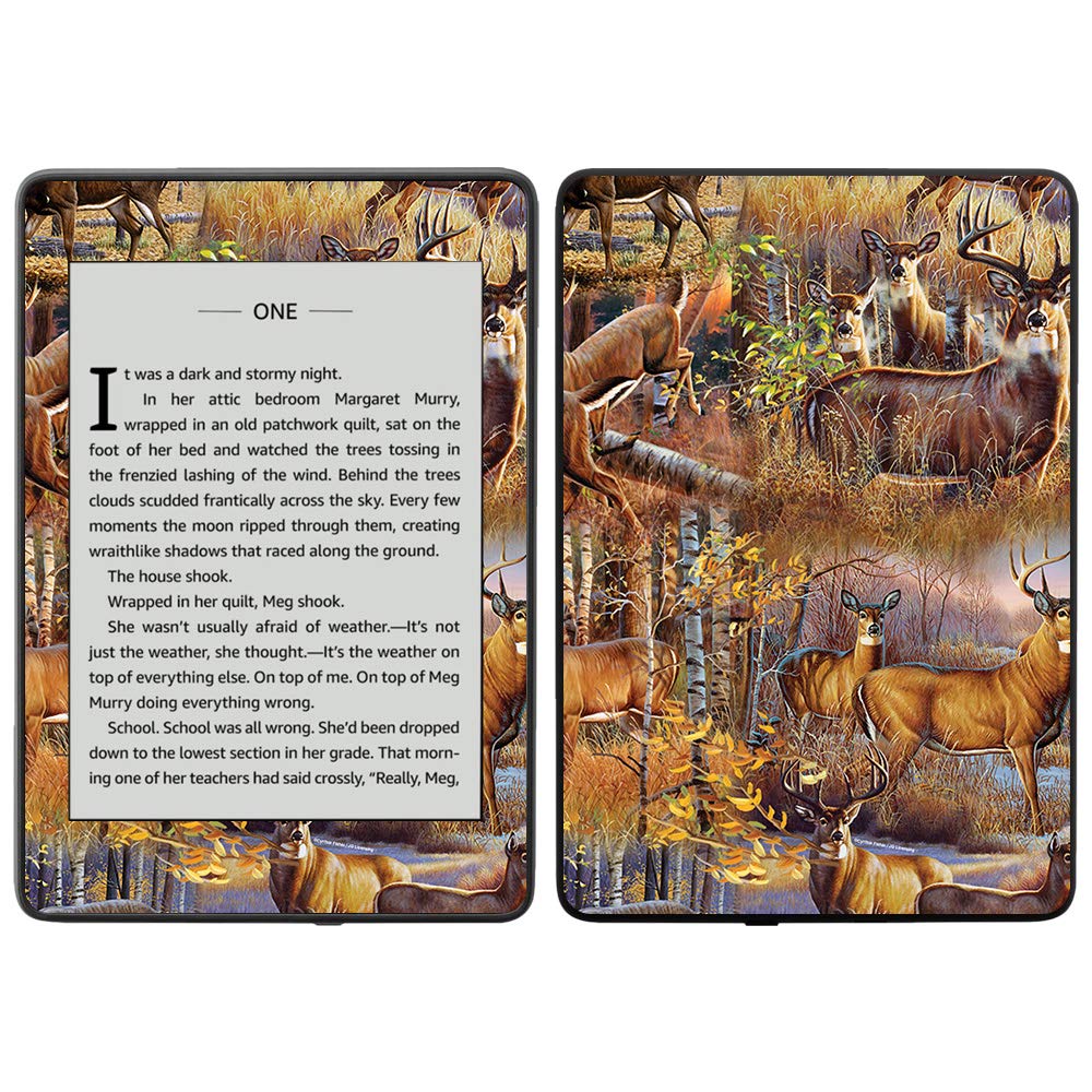 **MightySkins Vinyl Decal Wrap Cover for Amazon Kindle Paperwhite 2018 (Waterproof Model) - Deer Pattern | Protective, Durable, Custom Skin | Easy to Apply & Remove | Made in USA | Perfect for Travel, Reading, and Personalization**