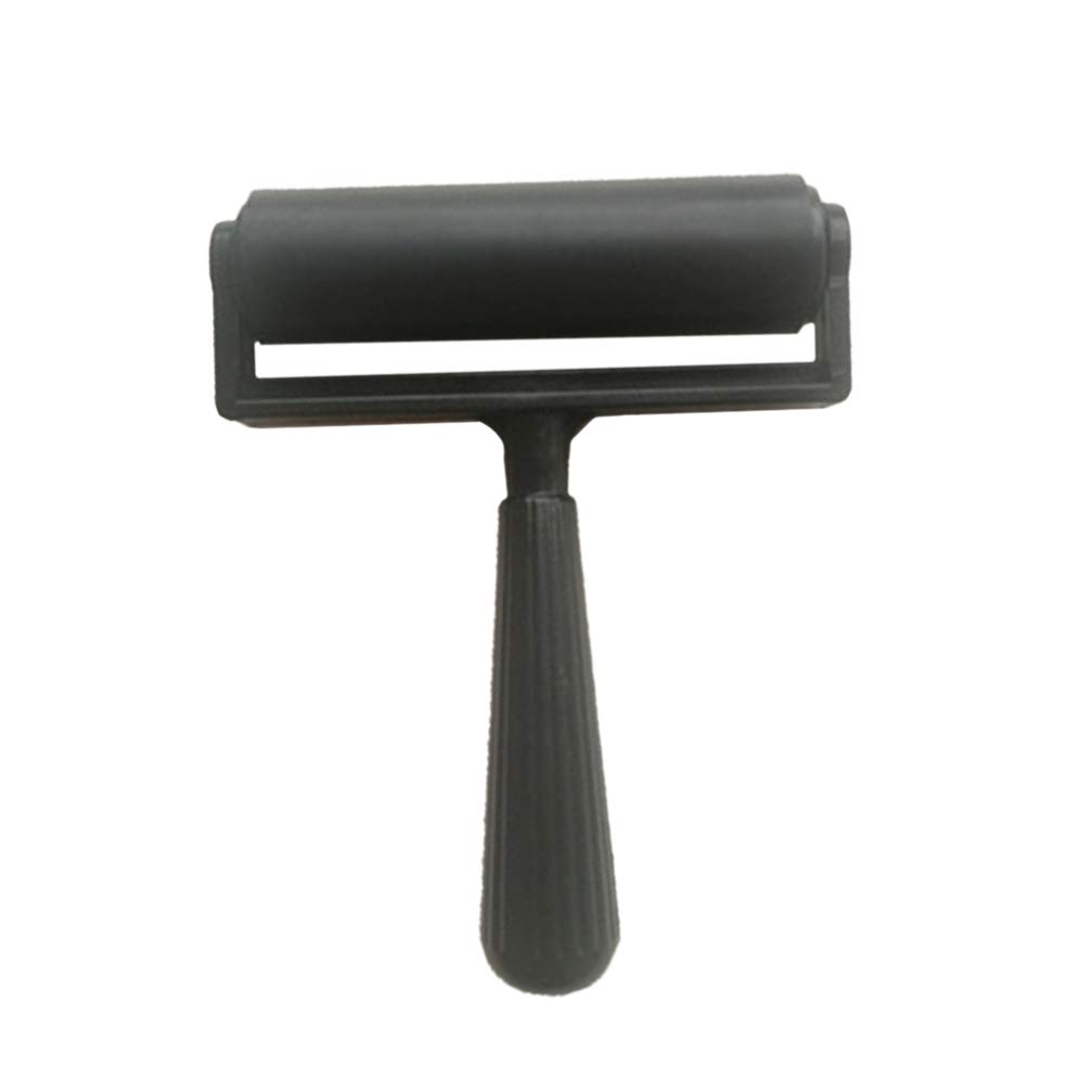 Milisten 10cm Black Rubber Glue Roller for Anti-Skid Tape & Crafts - Automotive, Construction & DIY Projects